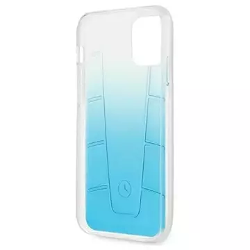 Mercedes MEHCP12MCLGBL Schutzhülle für Apple iPhone 12 / 12 Pro 6.1" blau/blau Hardcase Transparent Line