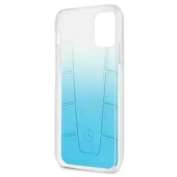 Mercedes MEHCP12SCGLBL Schutzhülle für Apple iPhone 12 Mini 5.4" blau/blau Hardcase Transparent Line