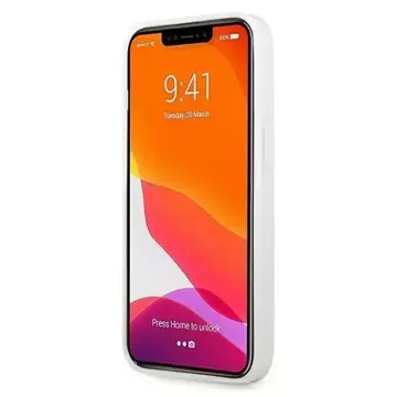 Mercedes MEHCP13MESPWH Schutzhülle für Apple iPhone 13 6.1" weiß/weiß Hardcase Silbernes Sternenmuster