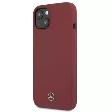 Mercedes MEHCP13MSILRE Schutzhülle für Apple iPhone 13 6.1" rot/rot Hardcase Silicone Line