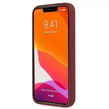 Mercedes MEHCP13MSILRE Schutzhülle für Apple iPhone 13 6.1" rot/rot Hardcase Silicone Line