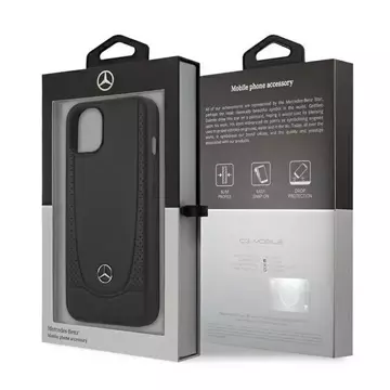 Mercedes MEHCP13SARMBK Schutzhülle für Apple iPhone 13 Mini 5.4" Hardcase schwarz/schwarz Urban Line