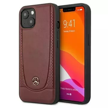 Mercedes MEHCP13SARMRE Schutzhülle für Apple iPhone 13 Mini 5.4" Hardcase rot/rot Urban Line