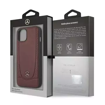 Mercedes MEHCP13SARMRE Schutzhülle für Apple iPhone 13 Mini 5.4" Hardcase rot/rot Urban Line