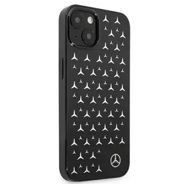 Mercedes MEHCP13SESPBK Schutzhülle für Apple iPhone 13 Mini 5.4" schwarz/schwarz Hardcase Silver Stars Pattern