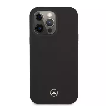 Mercedes MEHMP13LSILBK Hülle für iPhone 13 Pro / 13 6.1" schwarz/schwarz Hardcase Silikon Magsafe