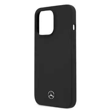 Mercedes MEHMP13LSILBK Hülle für iPhone 13 Pro / 13 6.1" schwarz/schwarz Hardcase Silikon Magsafe