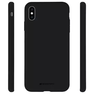 Mercury Silikon-Handyhülle für iPhone 12/12 Pro schwarz/schwarz