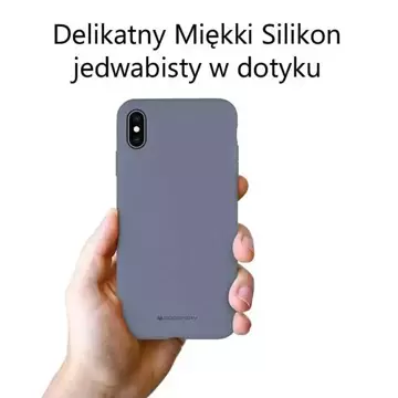 Mercury Silikon-Handyhülle für iPhone 13 Mini Lavendel/Lavendelgrau