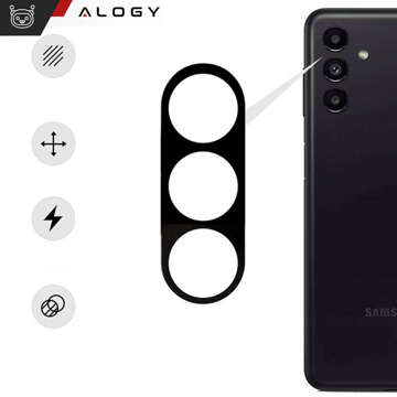 Metallabdeckung für Samsung Galaxy S24 Plus, Schutzhülle für die Kamerainsel, Alogy Metal Lens, schwarz