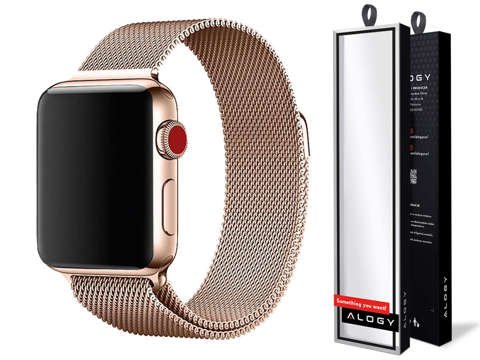 Milanese Armband Alogy Armband für Apple Watch 38/40 / 41mm Gold