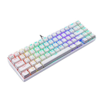 Motospeed CK67 RGB mechanische Tastatur (weiß)