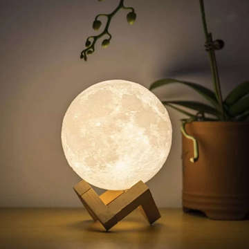 Nachttischlampe Shining Moon Lamp 3D Mondlicht 8cm