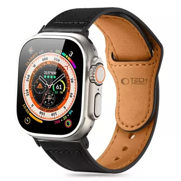 Naturalfit-Armband für Apple Watch 4 / 5 / 6 / 7 / 8 / 9 / SE / Ultra 1 / 2 (42 / 44 / 45 / 49 mm) Schwarz