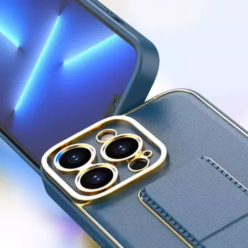 Neu Kickstand Case iPhone 13 Hülle mit Ständer blau