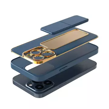 Neu Kickstand Case iPhone 13 Hülle mit Ständer blau