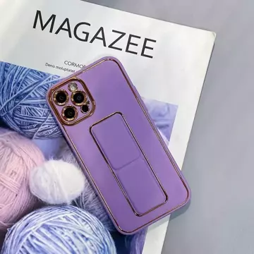 Neue Kickstand Case Hülle für iPhone 12 mit Ständer Lila