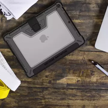 Nillkin Bumper Leather Case Pro Armored Smart Cover mit Kameratasche und Ständer iPad 10.2 '' 2021 / iPad 10.2 '' 2020 / iPad 10.2 '' 2019 Schwarz