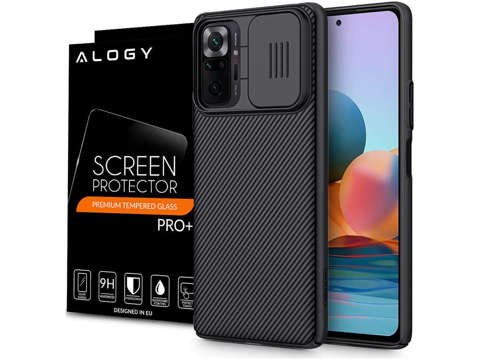 Nillkin CamShield Hülle für Xiaomi Redmi Note 10 Pro Black Alogy Glas