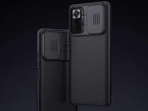 Nillkin CamShield Hülle für Xiaomi Redmi Note 10 Pro Black Alogy Glas