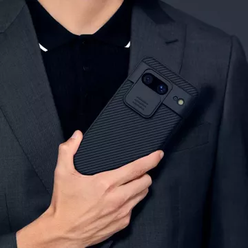 Nillkin CamShield Pro Case mit Kameraabdeckung für Google Pixel 8 – Schwarz