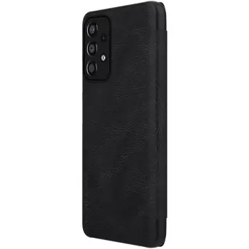 Nillkin Qin Case Case für Samsung Galaxy A33 5G Kameraschutz Holster Cover Flip Cover Schwarz