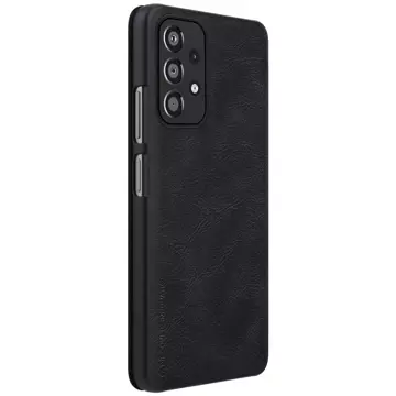 Nillkin Qin Case Case für Samsung Galaxy A33 5G Kameraschutz Holster Cover Flip Cover Schwarz