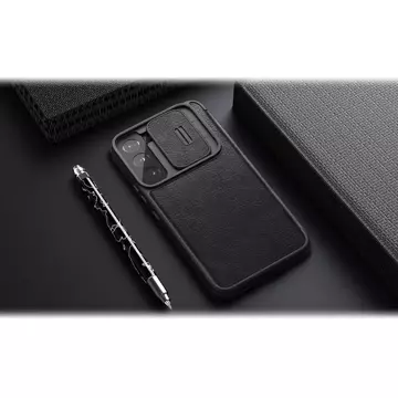 Nillkin Qin Leather Pro Case Cover für Samsung Galaxy S22 (S22 Plus) Kameraschutz Holster Cover Flip Cover Braun