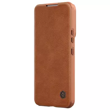 Nillkin Qin Leather Pro Case Cover für Samsung Galaxy S22 (S22 Plus) Kameraschutz Holster Cover Flip Cover Braun