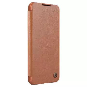 Nillkin Qin Leather Pro Case Cover für Samsung Galaxy S22 (S22 Plus) Kameraschutz Holster Cover Flip Cover Braun