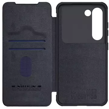 Nillkin Qin Leder Pro Hülle für Samsung Galaxy S23 Flip Cover Kamera Cover schwarz