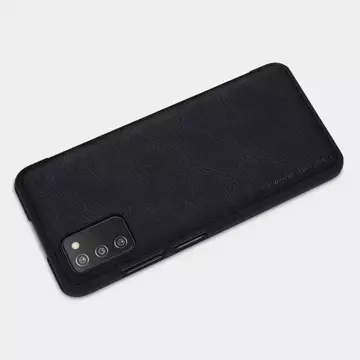 Nillkin Qin Lederholster für Samsung Galaxy A03s schwarz