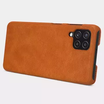 Nillkin Qin Lederholster für Samsung Galaxy A22 4G braun