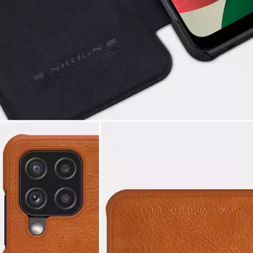 Nillkin Qin Lederholster für Samsung Galaxy A22 4G braun