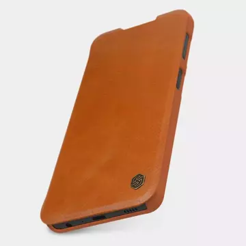 Nillkin Qin Lederholster für Samsung Galaxy A22 4G braun