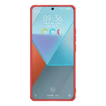 Nillkin Super Frosted Shield Pro Hülle für Xiaomi Redmi Note 13 Pro 5G / Poco X6 5G – Rot