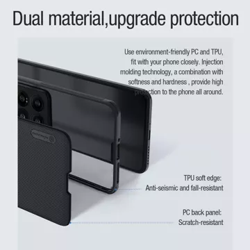 Nillkin Super Frosted Shield Pro Magnetische Hülle für Xiaomi 14 Pro – Schwarz