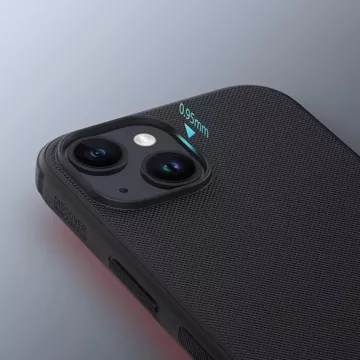 Nillkin Super Frosted Shield Pro verstärkte Hülle für iPhone 15 – Schwarz