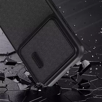 Nillkin Textured S Case für Samsung Galaxy S23 gepanzerte Hülle mit Kameraabdeckung schwarz