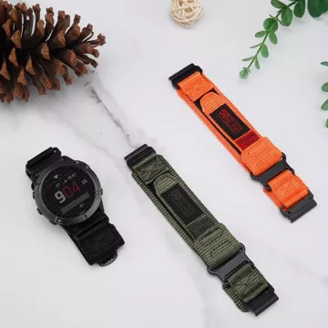 Nylon-Armband für Garmin Fenix ​​3 / 5x / 3hr / 5x plus / 6x / 6x pro / 7x Schwarz