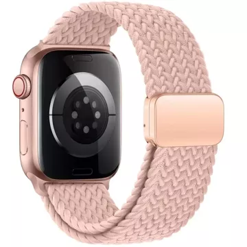 Nylonarmband für Apple Watch 4 / 5 / 6 / 7 / 8 / 9 / SE (38 / 40 / 41 mm) NylonMag Dusty Rose