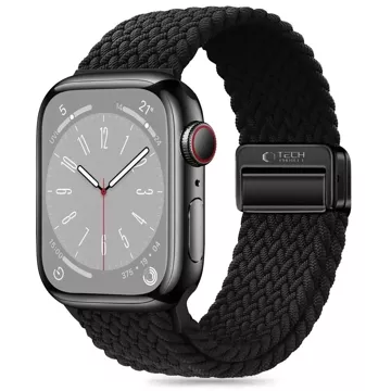 Nylonarmband für Apple Watch 4 / 5 / 6 / 7 / 8 / 9 / SE (38 / 40 / 41 mm) NylonMag Schwarz