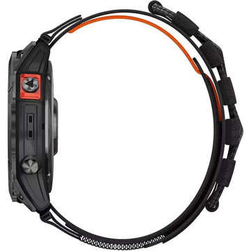 Nylonband für Garmin Fenix ​​​​5x / 6x / 7x / Pro / Descent / Tactix / Enduro (26 mm) Alogy Nylonband Schwarz