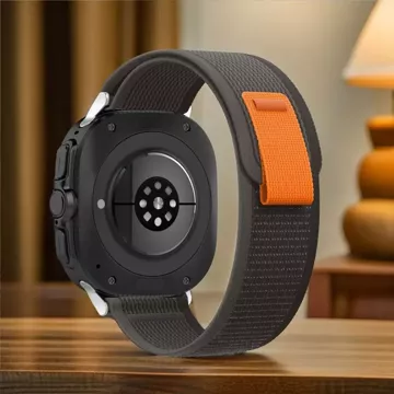 Nylonband für Samsung Galaxy Watch Ultra (47 mm) Black/Orange