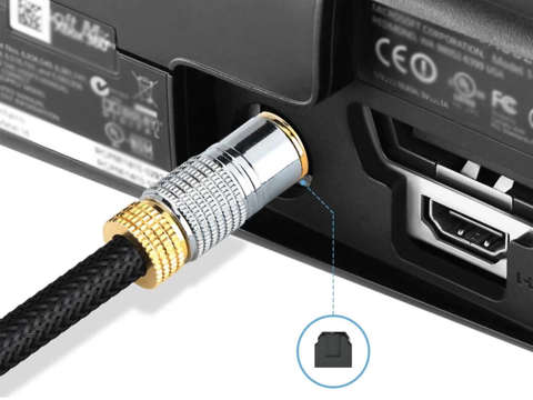 Optisches Digitalkabel Alogy 6,0 mm Audio TV PC 1,8 m Kabel