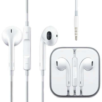 Original Apple EarPods MD827LL/A Kopfhörer mit Fernbedienung und 3,5 mm Klinkenmikrofon