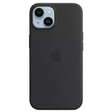 Original Apple Phone Case MPRU3ZM/A für Apple iPhone 14 6.1" MagSafe schwarz/mitternachts Silikonhülle