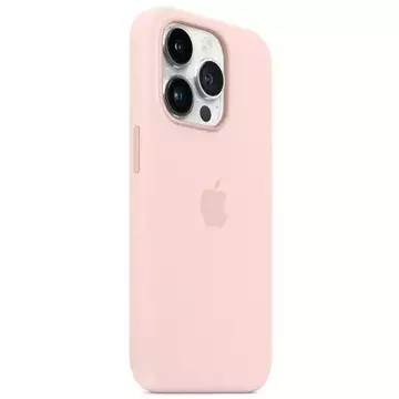 Original Apple Phone Case MPTM3ZM/A für Apple iPhone 14 Pro 6.1" MagSafe rosa/kreiderosa Silikonhülle