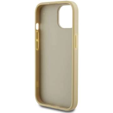 Original GUESS Hardcase GUHCP15MHG4SGD Hülle für iPhone 15 PLUS (Fixed Glitter Big 4G / Gold)