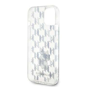 Original KARL LAGERFELD Hardcase KLHCP15SHNCMKLT Hülle für iPhone 15 (Monogramm / Transparent)